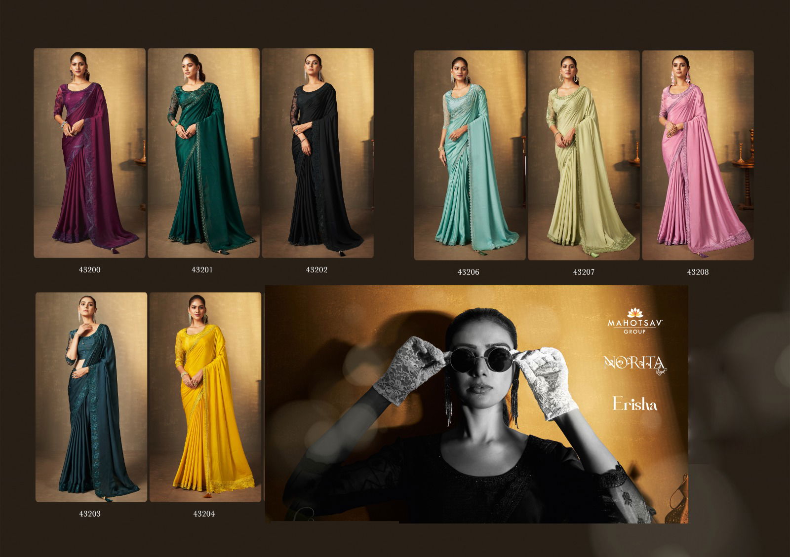 Norita 43200 By Mahotsav Heavy Party Wear Sarees Catalog